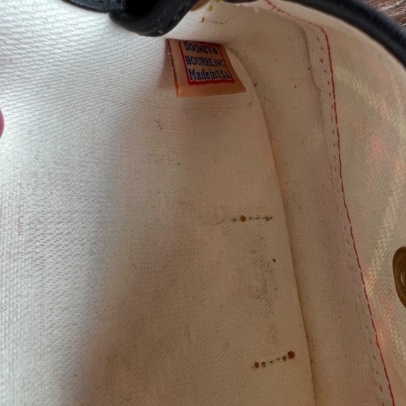 Dooney & Bourke Red Tartan Plaid Wristlet with Black Trim, 6", Snap Closure - Picture 10 of 10